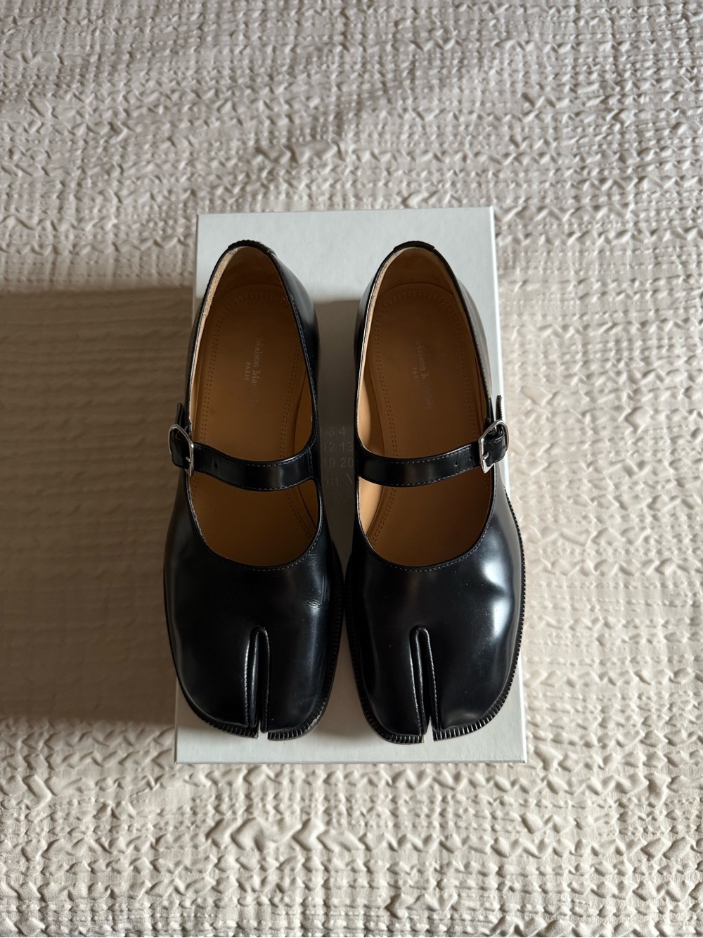 Maison Martin Margiela Black Tabi Mary Jane Flats